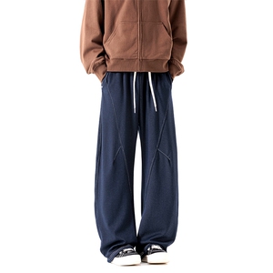 美式复古明线牛仔裤男2025秋季新款直筒休闲裤子-A2269TP45控79