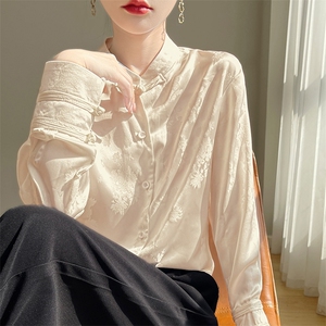 衬衫女设计感小众秋冬2024年新款高级感简约图片