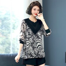 2023春装新款衬衫花色舒适显瘦潮流简约时尚经典大方，女装衬衫，丽影随形