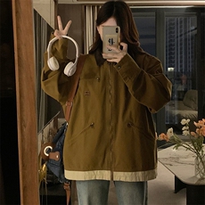 A401-P100复古底特律夹克男女春秋冬翻领工装外套2025春季新款，男装夹克，星座911