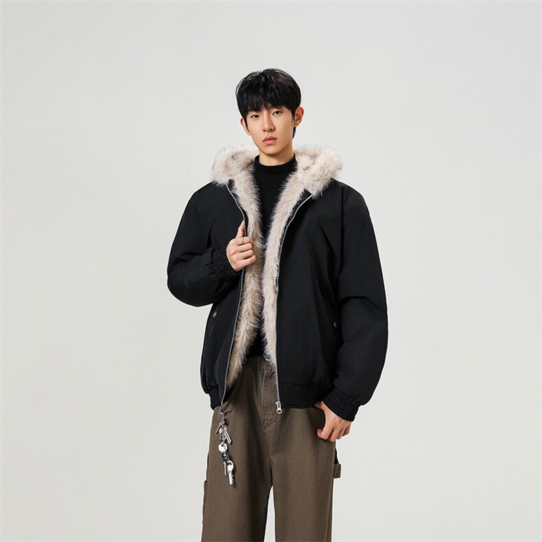 无影墙秋冬新品座山雕夹克男美式复古解构加绒棉服-A2332P105,男装夹克,电商B241
