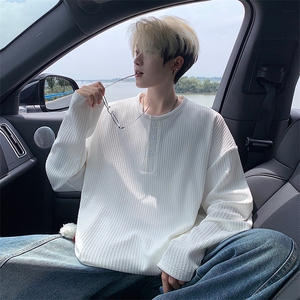 亨利领长袖T 港风宽松大码打底衫CH58-特P25 无差价图片