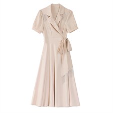 2023年夏季韩版通勤套头韩版时尚流苏修身连衣裙，女装连衣裙，卡杰菲