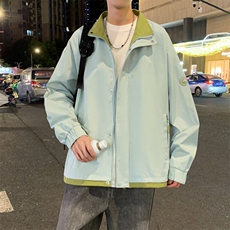 工装夹克男春秋季潮外套青少年美式复古上衣JK215-P73，男装夹克，星座308B-2