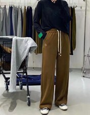 复合贝贝绒阔腿裤，其它，常青藤