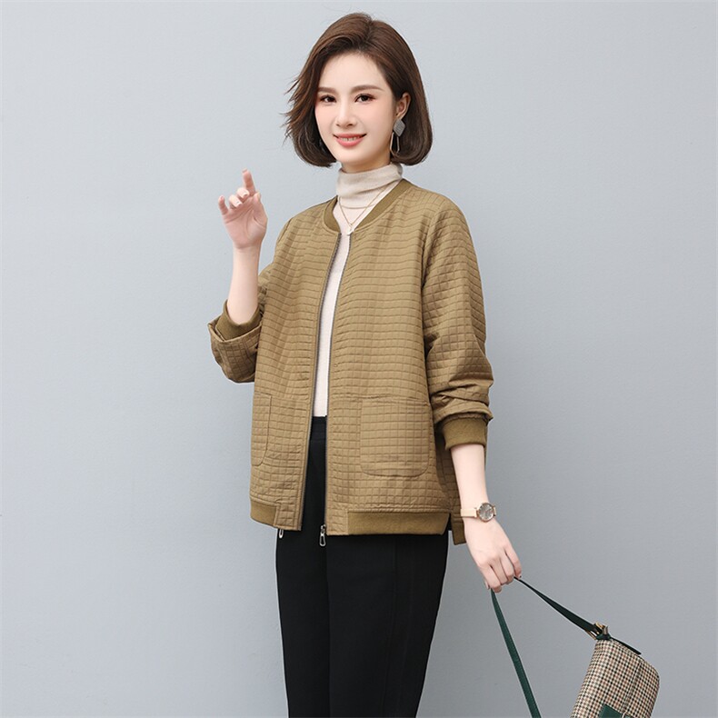 2023年春季新款潮韩版夹棉女长袖宽松显瘦休闲外套,女装短外套,独衣靓