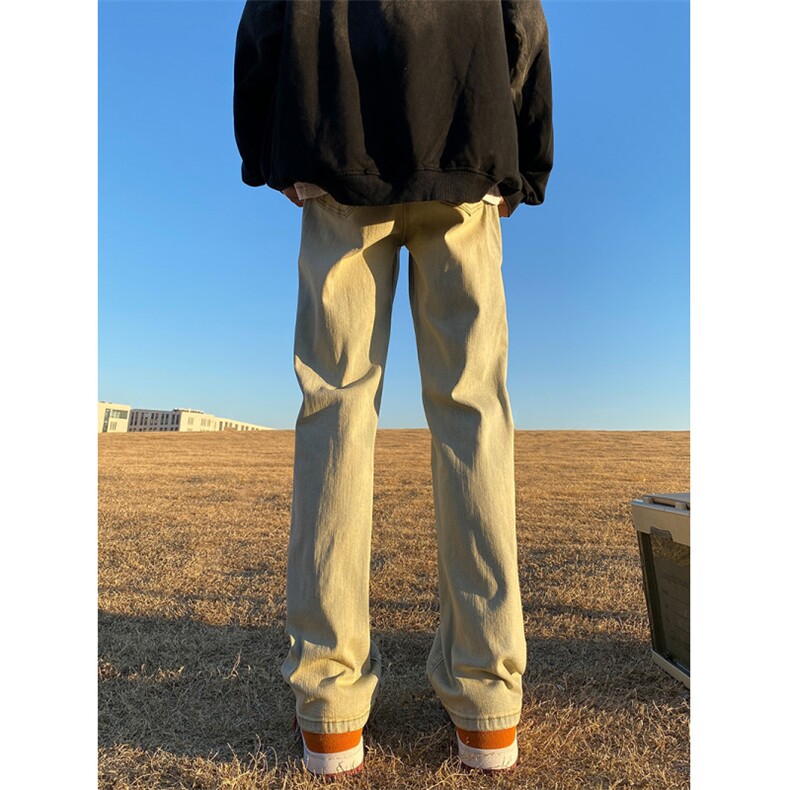 2024春款修身微喇复古弹力牛仔裤715-6-BK01P50,男装牛仔裤,星座715-6