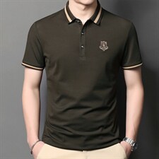 polo衫男夏季新品t恤男短袖翻领保罗衫商务男装潮流半袖体恤,男装T恤,电商B212（原钱塘6029）