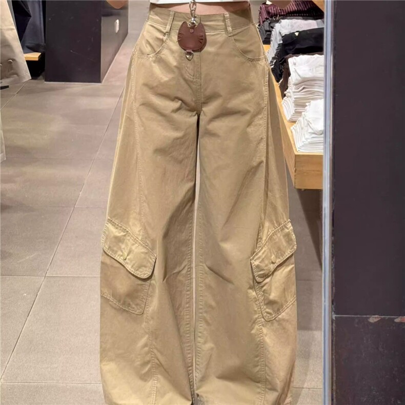设计感美式复古抗皱弯刀裤宽松直筒宽松休闲工装裤阔腿休闲裤秋冬，男装工装外套，星座1210-1