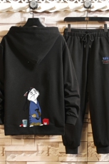 TK6014-P85开衫连帽卫衣套装男运动套装两件套砖墙挂拍，男装卫衣，电商A040A