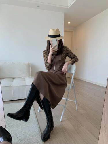 字母两件套连衣裙，女装连衣裙，阿M