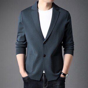 男士2023年春秋季新款长袖针织开衫青年休闲外套服装 FF8001-P85图片