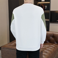 秋冬新款男士休闲时尚圆领60棉套头卫衣打底衫L801-P47-加绒P52，男装T恤，星座310B-3
