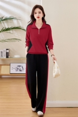 现货女士立领运动休闲时尚韩版修身洋气潮流爆2025年秋款季，女装卫衣/绒衫，凝聚力