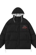 新款白底冬季时尚宽松字母印花潮流棉服A247-MY165特批95控158，男装棉衣，电商A247-1