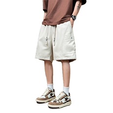 美式工装短裤男2025夏季宽松直筒中裤休闲五分裤A436-1501-P35，男装牛仔裤，电商A436