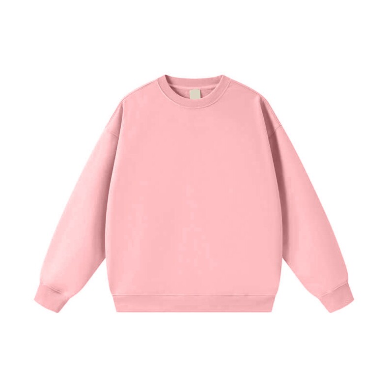 抖音得物高品质二开25秋冬装重磅全棉美式宽松圆领纯色卫衣HM11，男装卫衣，电商A486