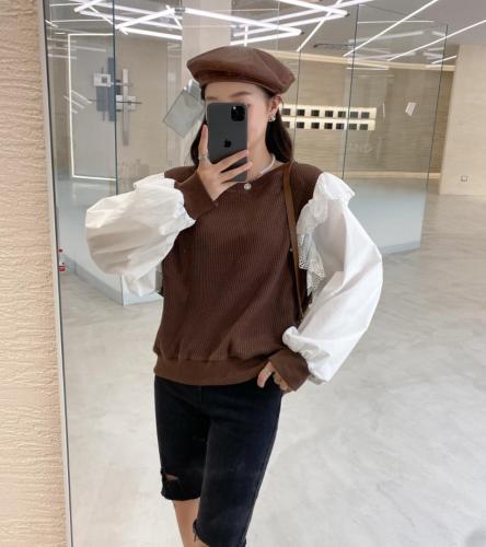 香丽迪秋装新款花边小衫图片