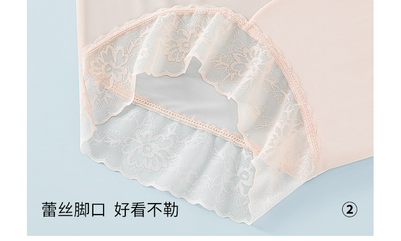 山茶花5号香高腰舒适蕾丝内裤精美盒装6条/盒,居家内衣内裤,东正羊绒