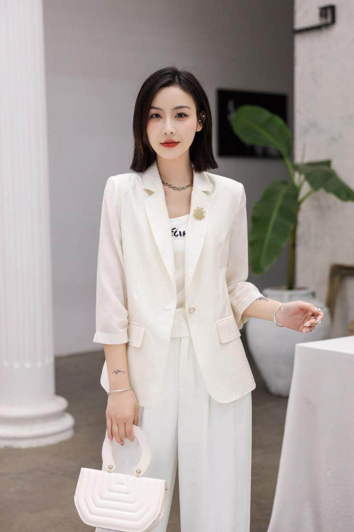 早夏半衬包边外套，其它，雪飞诗