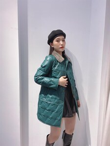 冬装新款中长款羽绒外套图片