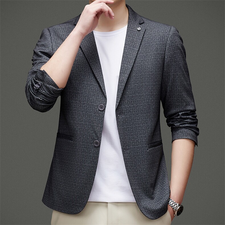 DJ2203钱塘2020-3中年男士秋冬季新款时尚休闲简约西服P147,男装西服,钱塘207-3