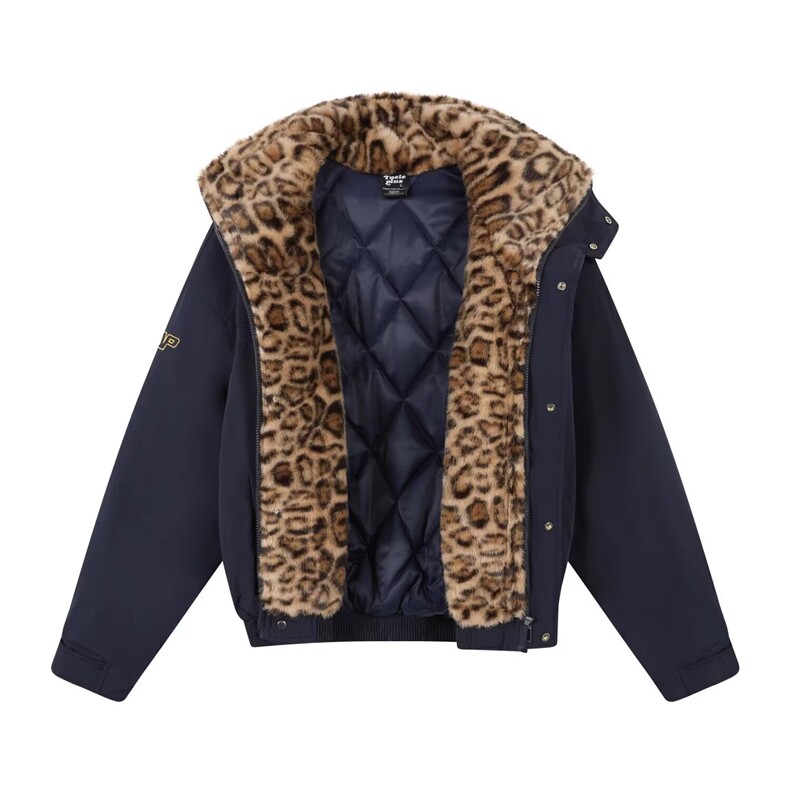 1506-1/GA8770/P92中年女士秋冬新款豹纹休闲套装，男装休闲套装，星座1506A