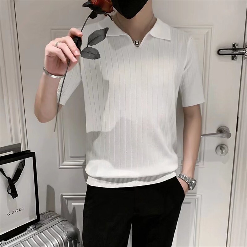 男春季潮韩版宽松百搭情侣冰丝短袖针织衫S249P37,男装针织衫/毛衣,星座1116-2