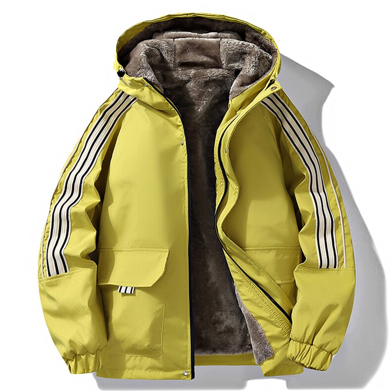 棉服夹克秋冬新款三条杠棉衣立领保暖加厚外套A436-5801-P90,男装棉衣,电商A436