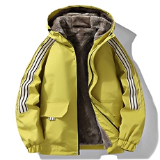 棉服夹克秋冬新款三条杠棉衣立领保暖加厚外套A436-5801-P90，男装棉衣，电商A436