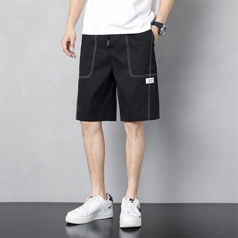 夏季新款短裤男宽松灰墙潮流百搭休闲五分裤运动短裤325-P20控48,男装牛仔裤,星座717
