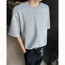 夏季美式高街ins解构冰感曼巴棉短袖T桖货号TX25177P35，男装T恤，电商A063