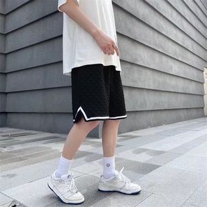 男春季新款时尚潮流华夫格提花休闲裤FK912P22图片