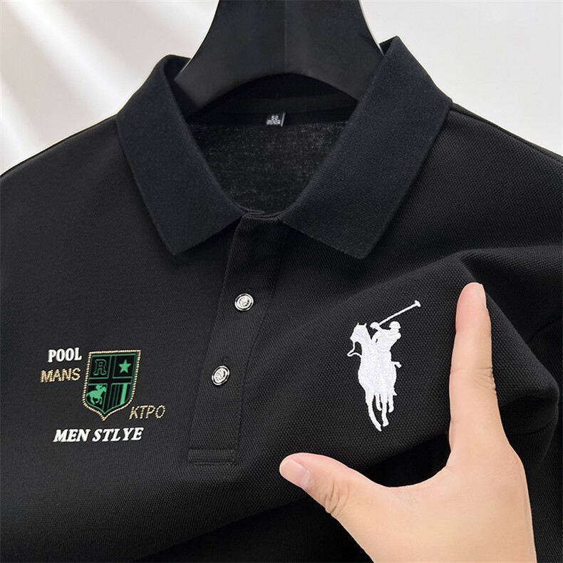 POLO衫主推数据好大货备足长期款高品质大,男装Polo衫,钱塘207-1