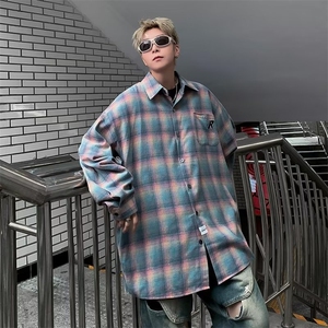 潮流男衬衫潮新款简约百搭时尚标准长袖原宿夏季气质文艺青春图片