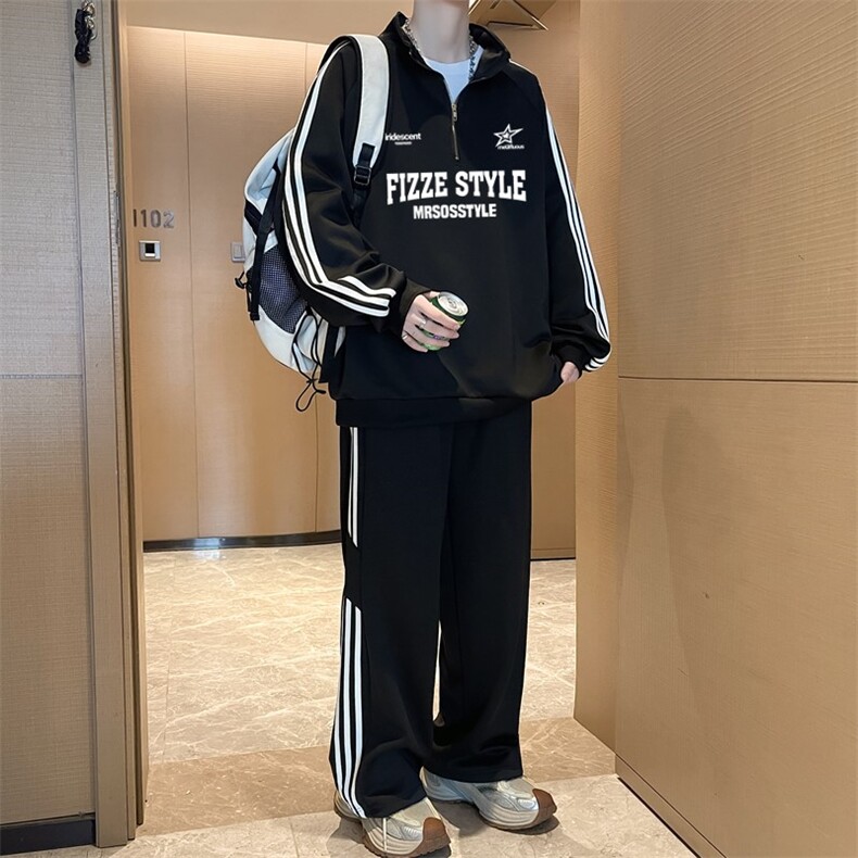 现货加绒卫衣外套2025冬季新款男士休闲上衣TZ295加绒,男装休闲套装,星座1816-3（原1210-3）