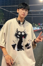 量大优供视频重磅麂皮绒短袖t恤男JT521-特p19，男装T恤，电商B371