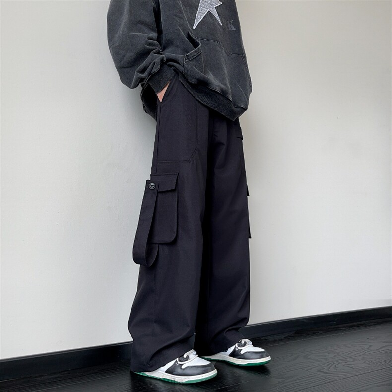 常年备货款男宽松直筒高街潮牌工装休闲长裤K812p55大量备货,男装工装外套,电商D315A