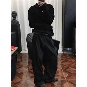 【003】长袖polo衫男款老钱风亨利领t恤休闲上衣 A079-T828-P34图片