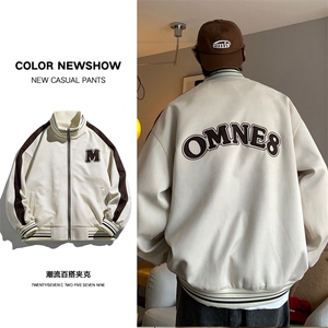 外套男2023新款秋季潮流百搭宽松棒球服夹克上衣JK0295-P90图片