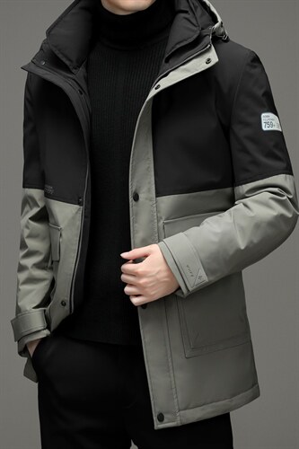 新款2023冬羽绒服男装保暖灰鸭绒外套中年爸爸装YYYR219999-P305图片