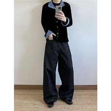 自家图~老钱风Cleanfit小众设计绒面夹克外套W1396/P65，男装夹克，电商B350