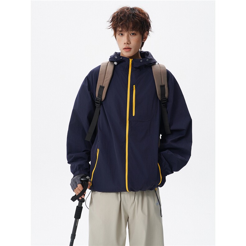 M-8XL户外轻薄透气连帽外套皮肤衣防晒衣防晒服大码TZ1711/P100,男装防晒衣,电商B238