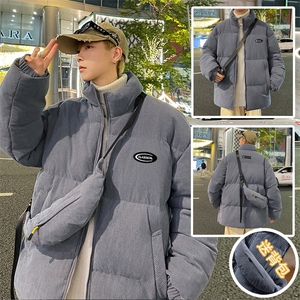 魔术贴 可拆换 得物二开冬季团体班服外套马甲棉服加厚校服送背包图片
