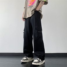 B221美式ins街头hiphop宽松休闲多口袋工装裤子LK23120-P65控88，男装休闲裤，电商B221