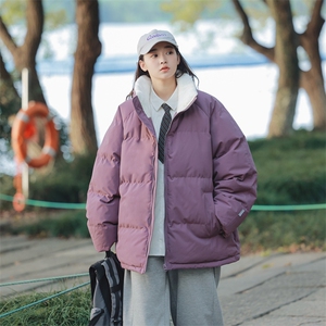 抖音直播连帽棉衣假两件加厚棉袄情侣款百搭面包服MY111-P65图片