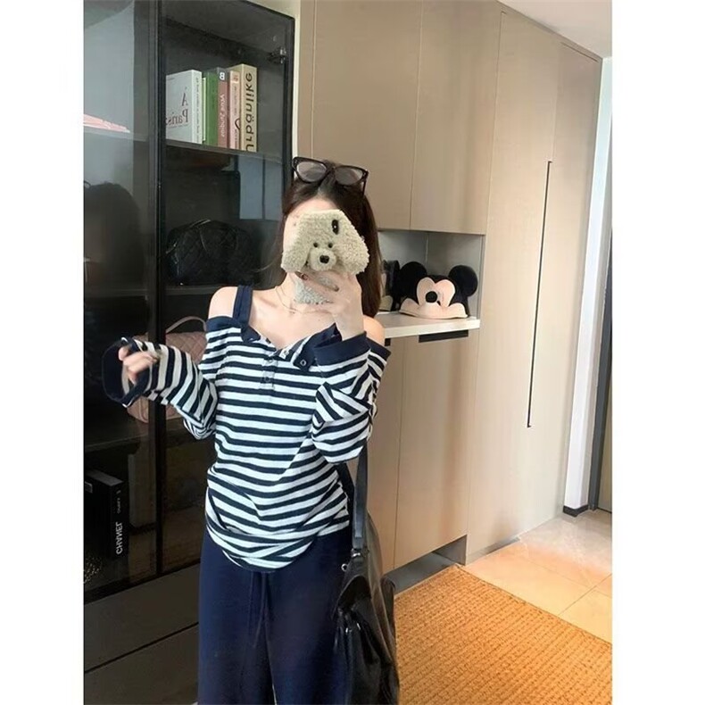 百搭简约ins慵懒气质新款潮流流行原宿日系文艺时尚长袖T,男装T恤,星座1210-1