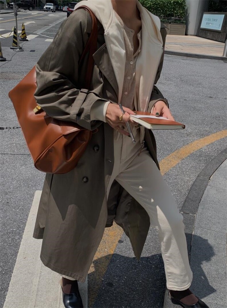 现货两件套风衣可脱卸韩系，女装风衣，MJJ