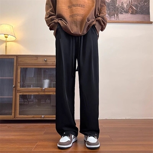wassuphappy冰丝裤男士夏季薄款速干日系休闲裤垂感痞帅西装裤子