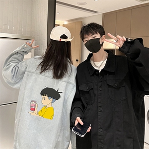 牛仔夹克男大码牛仔外套男茄克 NJ77200-P60加绒款-P75图片